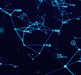 abstract image data points