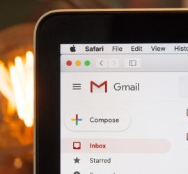 Gmail open on desktop