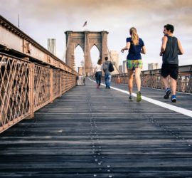 Running on Brooklyn Bridge