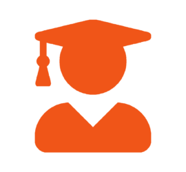 Data Education - Student with cap and gown