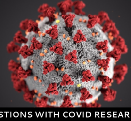 COVID virus artist rendering