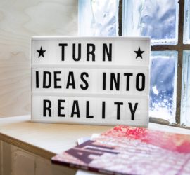 Turn Ideas Into Reality on Letter Board