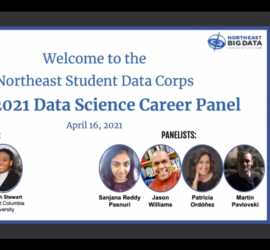 Screenshot of an NSDC Career Panel event in April 2021