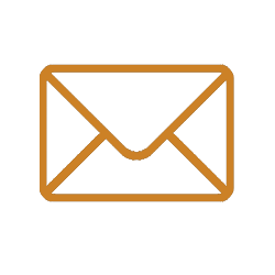 Newsletter icon- an outlined envelope