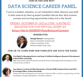 October Data Science Career Panel Poster