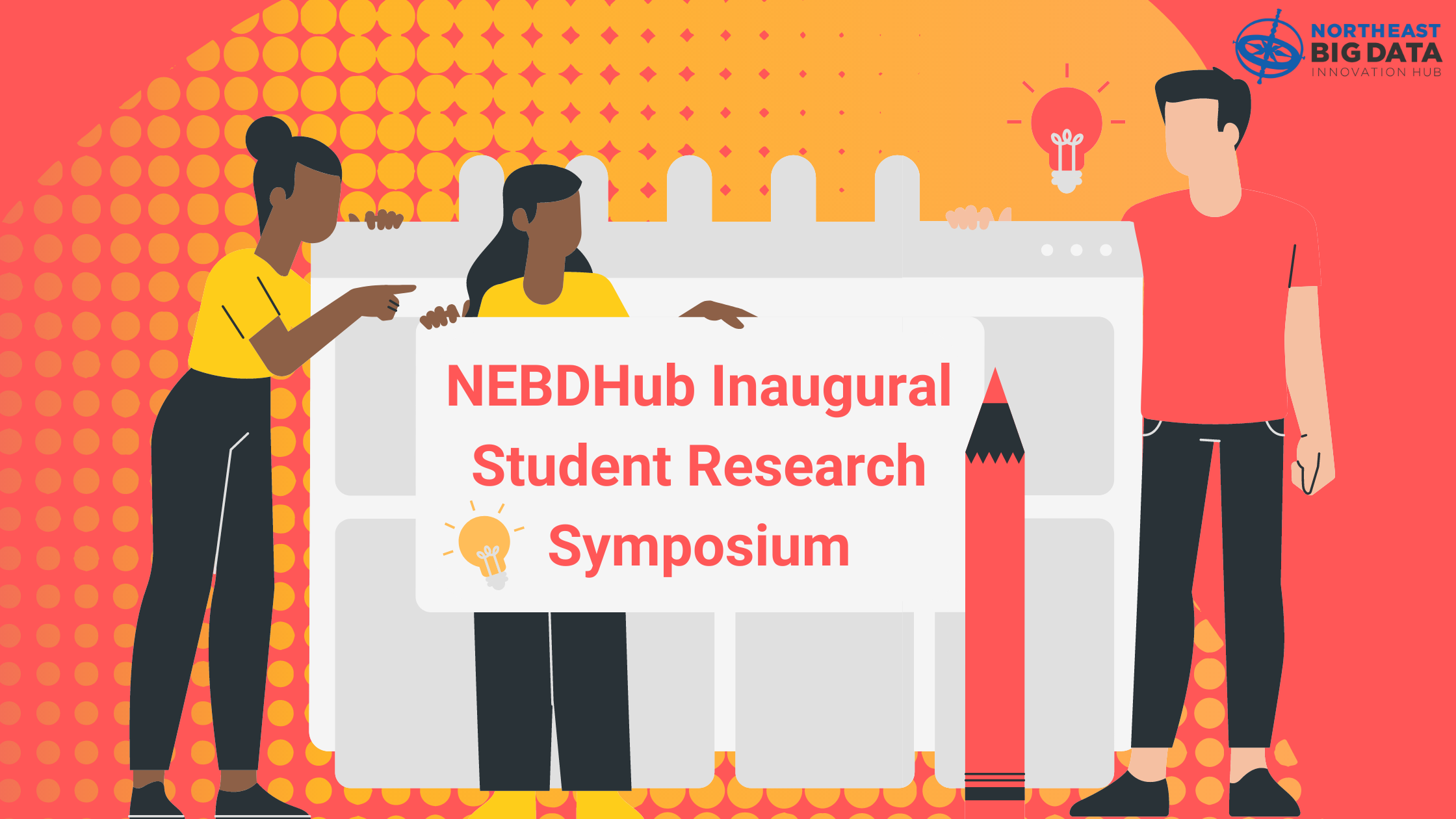Poster advertising the NEBDHub Inaugural Student Research Symposium