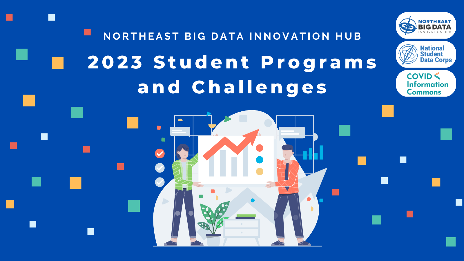 Graphic for the Northeast Big Data Innovation Hub 2023 Student Programs and Challenges