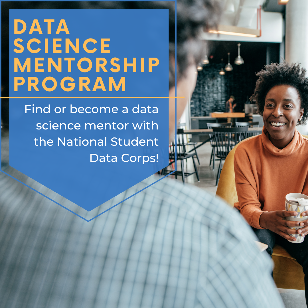 An advertisement for the data science mentorship program with the NSDC