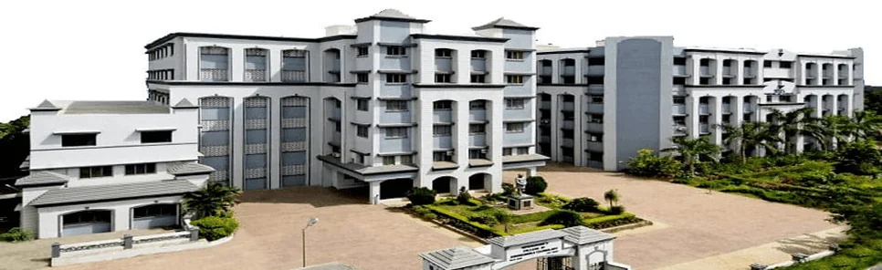 A photo of the main academic buildings at Vidyavardhini's College of Engineering and Technology