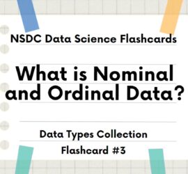 Flashcard Intro Slide: What is Nominal and Ordinal Data?