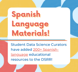 advert for the DSRR's new set of 200+ Spanish language resources