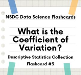 Flashcard Intro Slide: What is the Coefficient of Variation?