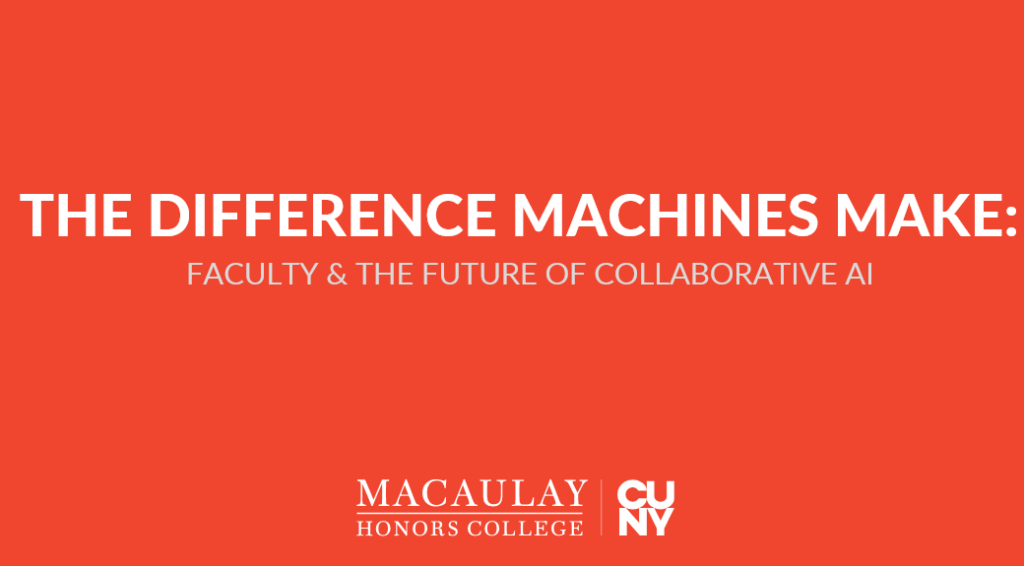 The Difference Machine Makes: Faculty and The Future of Collaborative AI