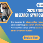 Graphic featuring information about the 2024 Student Research Symposium