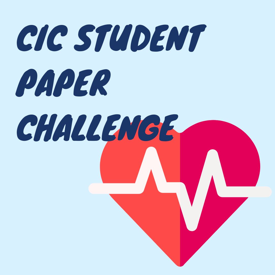 Graphic with the words 'CIC Student Paper Challenge'