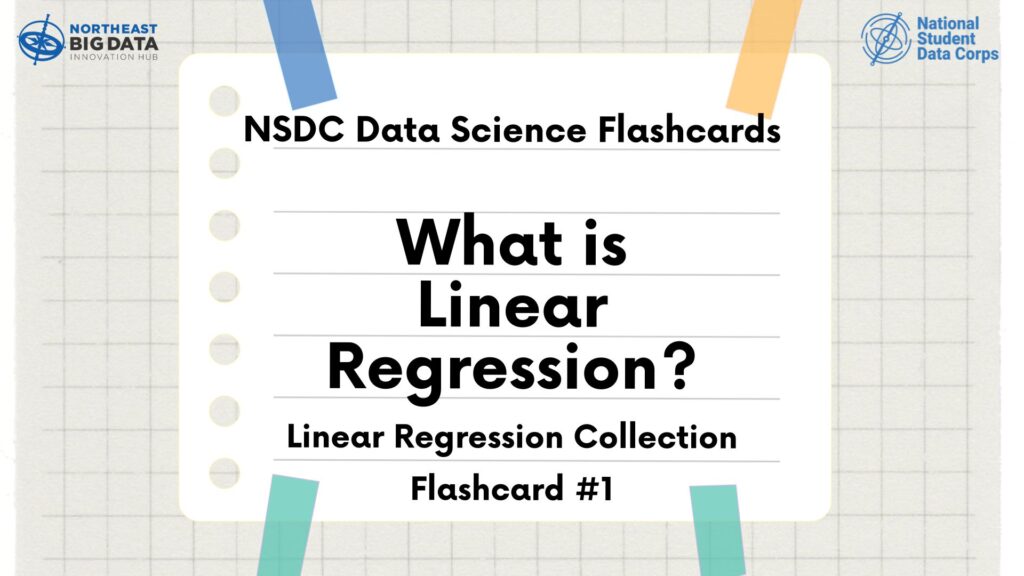 Title card for "What is Linear Regression" flashcards