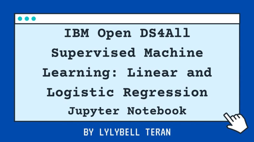 Cover image for the IBM Open DS4All video on Segmented Machine Learning: Linear and Logistic Regression